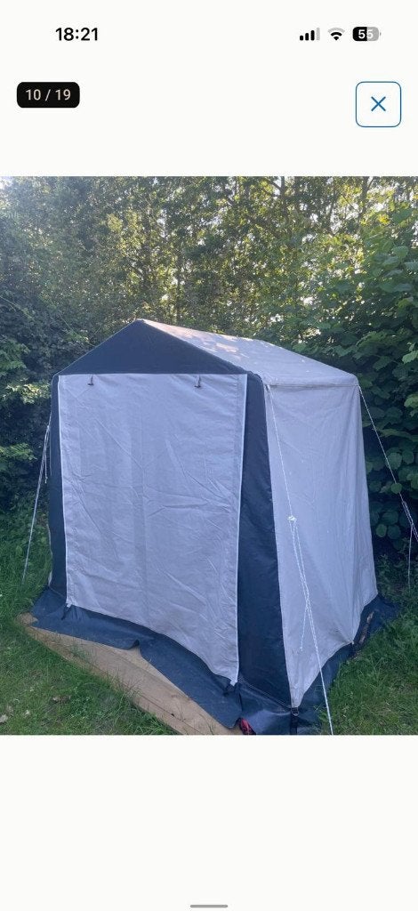 Schuurtent camping, Caravans en Kamperen, Ophalen, Gebruikt