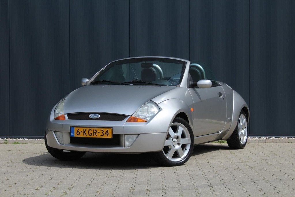 Ford Streetka 1.6 | Airco | Leder | Elektrische ramen | APK, Lederen bekleding, Leder, Bedrijf, Handgeschakeld