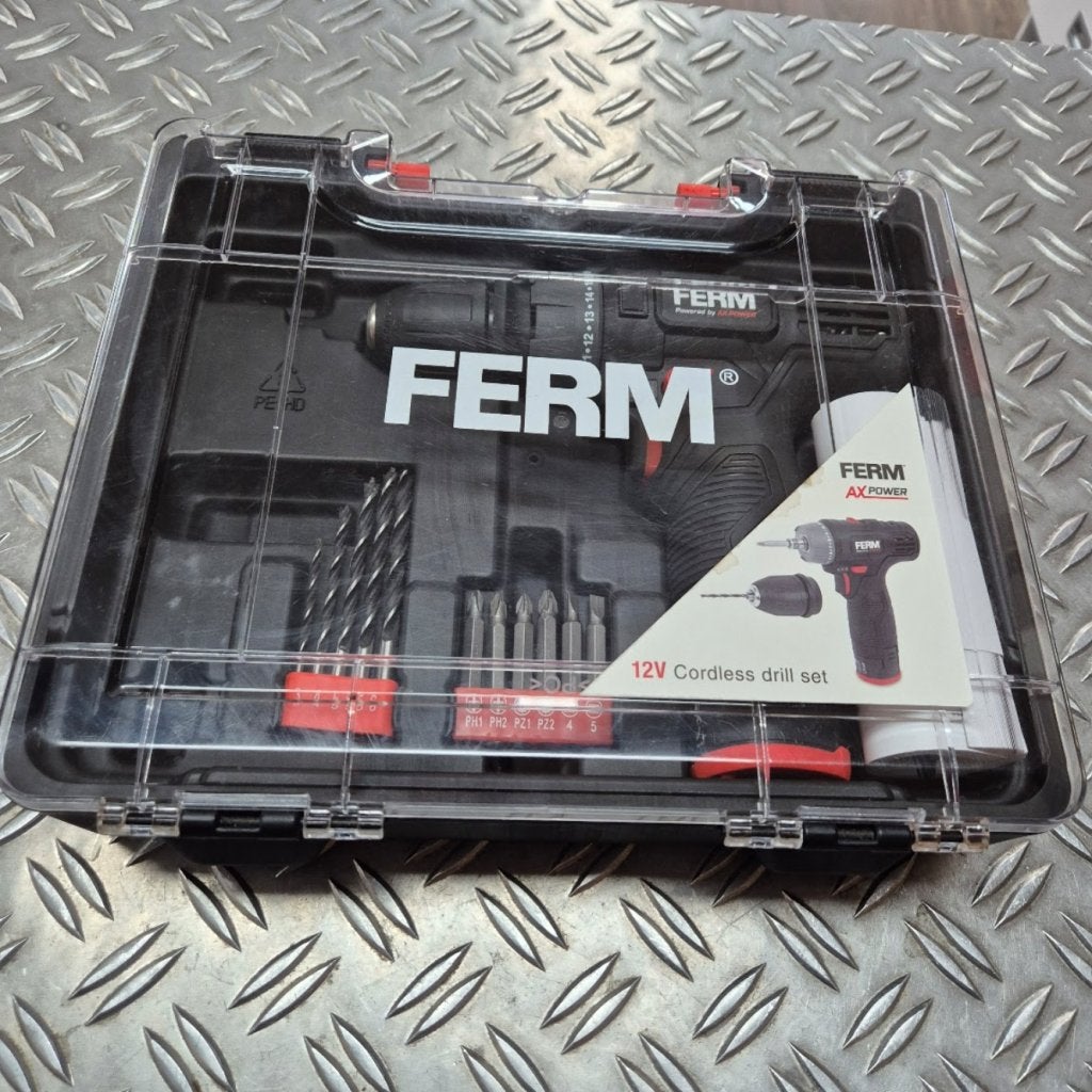 FERM - CDM1189 -  AX Power Accuboormachine NIEUW in koffer, Doe-het-zelf en Verbouw, Ferm, Nieuw, Support@ferm.com, Ferm B.V., Merwehaven 23, 
2984 AG Ridderkerk
Netherlands
