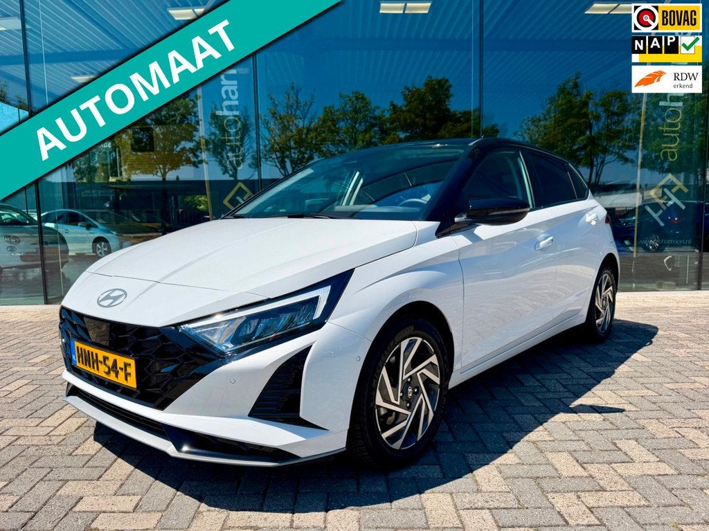 Hyundai I20 1.0 T-GDI Hybride automaat Premium, NAP, CarPlay, Auto's, Hyundai, Gebruikt, Wit, Origineel Nederlands, Bedrijf