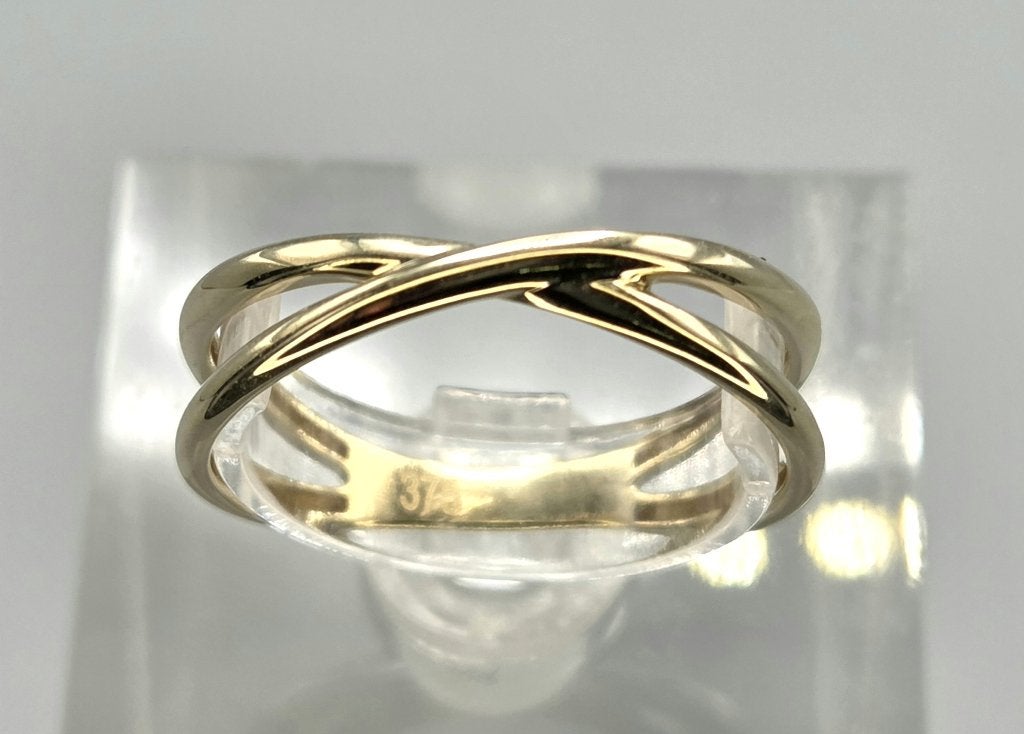 Vintage cross-over ring. 2026/638, ., Nieuw, Ophalen of Verzenden, Dame