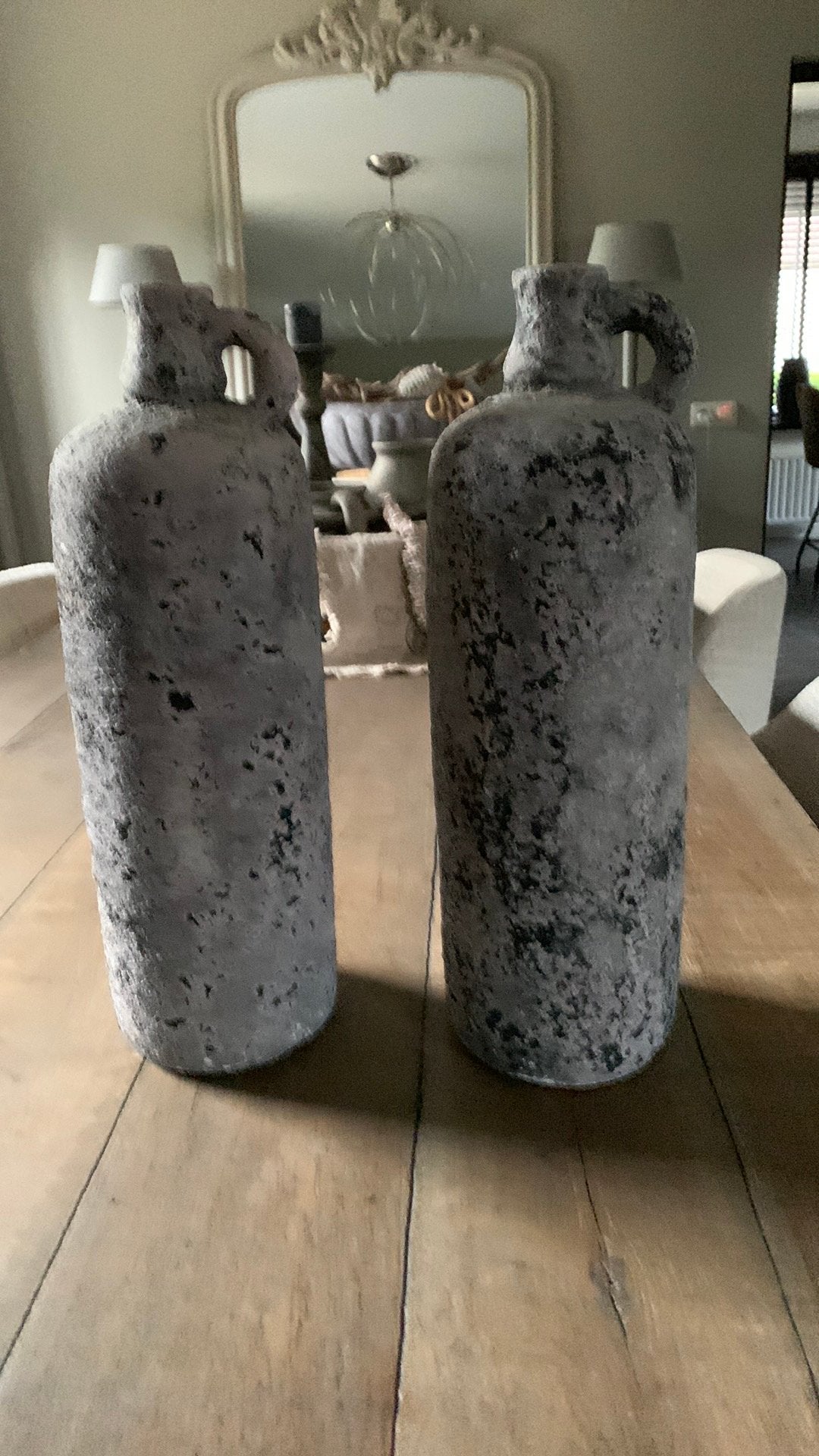 Te koop vazen, Ophalen, Zo goed als nieuw, Steen/keramiek, 50 cm