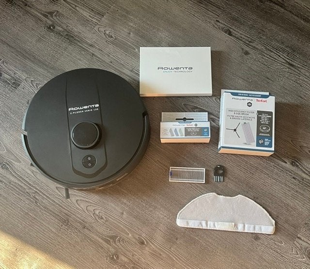 Rowenta robotstofzuiger / dweil + accessoires, Ophalen of Verzenden, Zo goed als nieuw, Robotstofzuiger, Rowenta