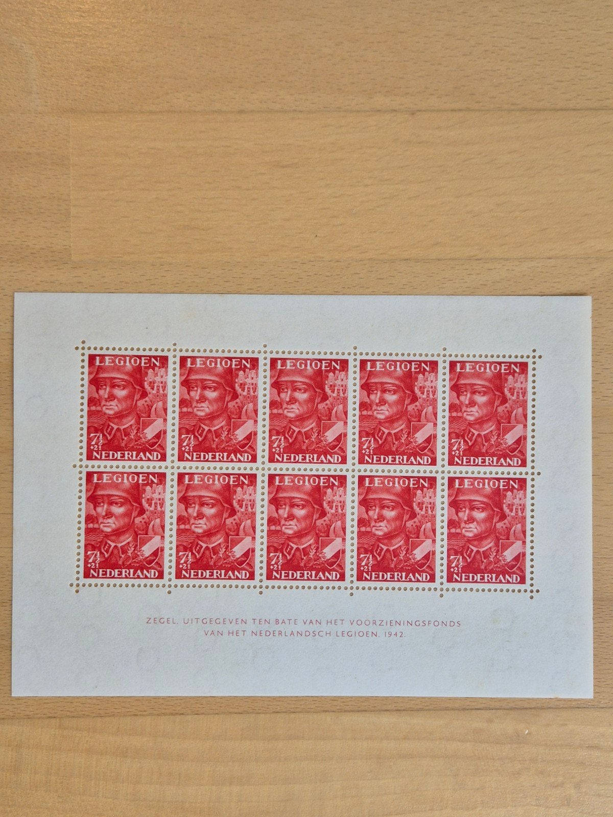 Nederland 1942 legioenzegels, Postzegels en Munten, Ophalen of Verzenden, Na 1940, Postfris