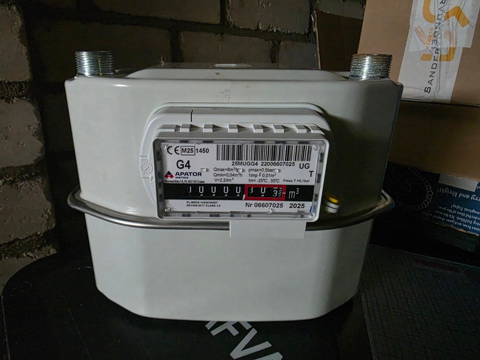 Nieuwe G4 gasmeter - ongebruikt als tussenmeter, Ophalen of Verzenden