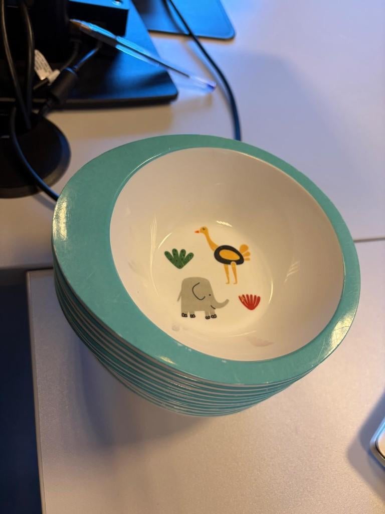 Leuke kinderschaaltjes met dierenprint, Ophalen, Overige materialen, Overige stijlen, Schaal of Schalen