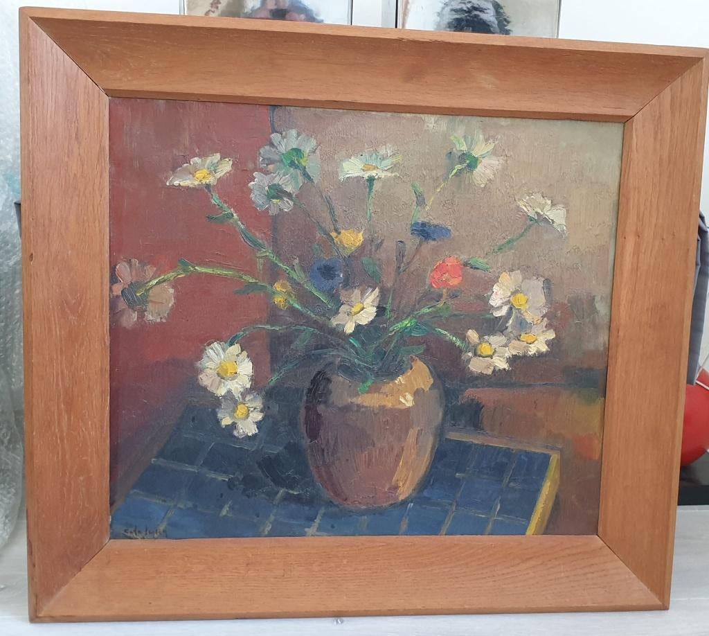 Olieverf op doek, C. de Jong, Ophalen