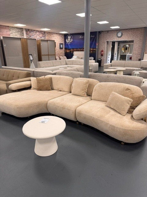 Showmodel bankstel NIEUW!!, Hoekbank, 75 tot 100 cm, Ophalen of Verzenden, Vierpersoons of meer