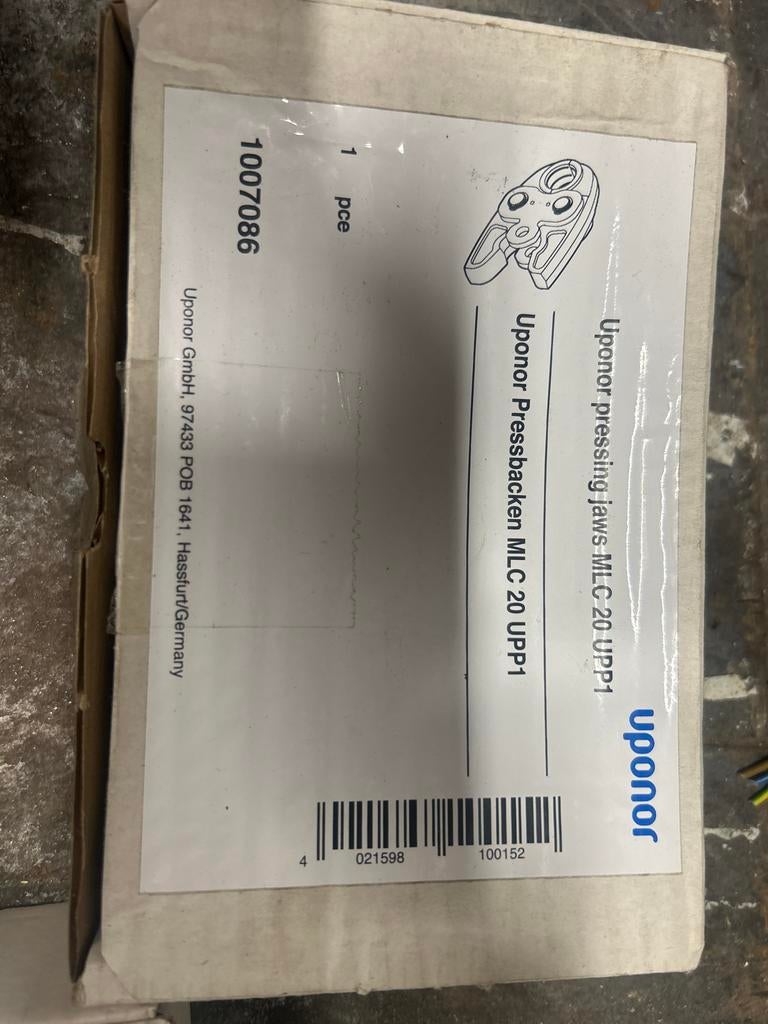 Nieuwe Uponor Persbek MLC 20 UPP1 - Ongebruikt, Ophalen of Verzenden, Nieuw