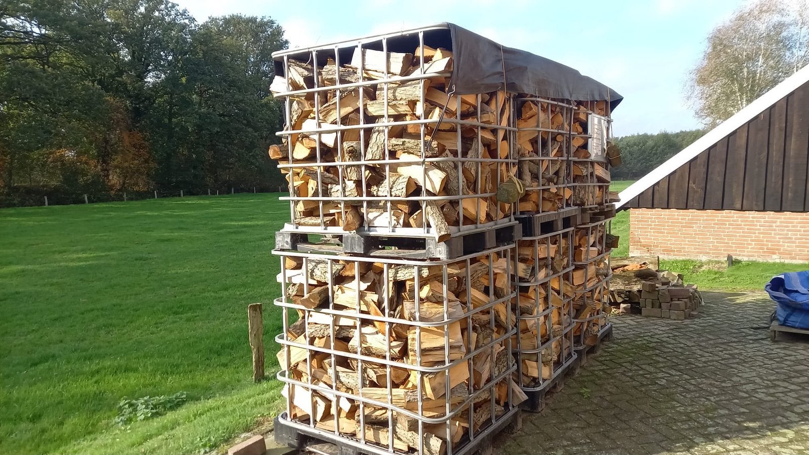 Openhaardhout: Eiken en Elzen Brandhout - Stokkelaar, 3 tot 6 m³, Ophalen, Eikenhout, Blokken