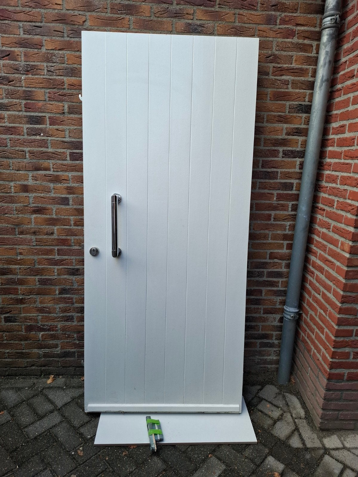 Meranti Voordeur incl. hang- en sluitwerk 930x2110, Doe-het-zelf en Verbouw, Deuren en Horren, Ophalen, Gebruikt, 80 tot 100 cm