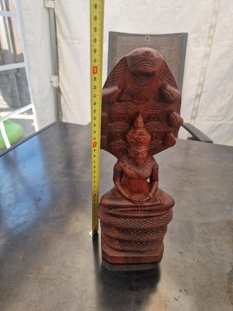 Houten buddhabeeld Japan, Ophalen of Verzenden