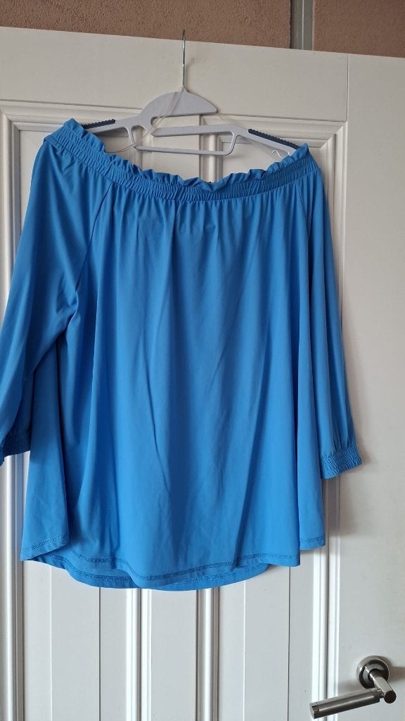 Studio Anneloes off shoulder blouse XL, Studio Anneloes, Blauw, Maat 46/48 (XL) of groter, Ophalen of Verzenden