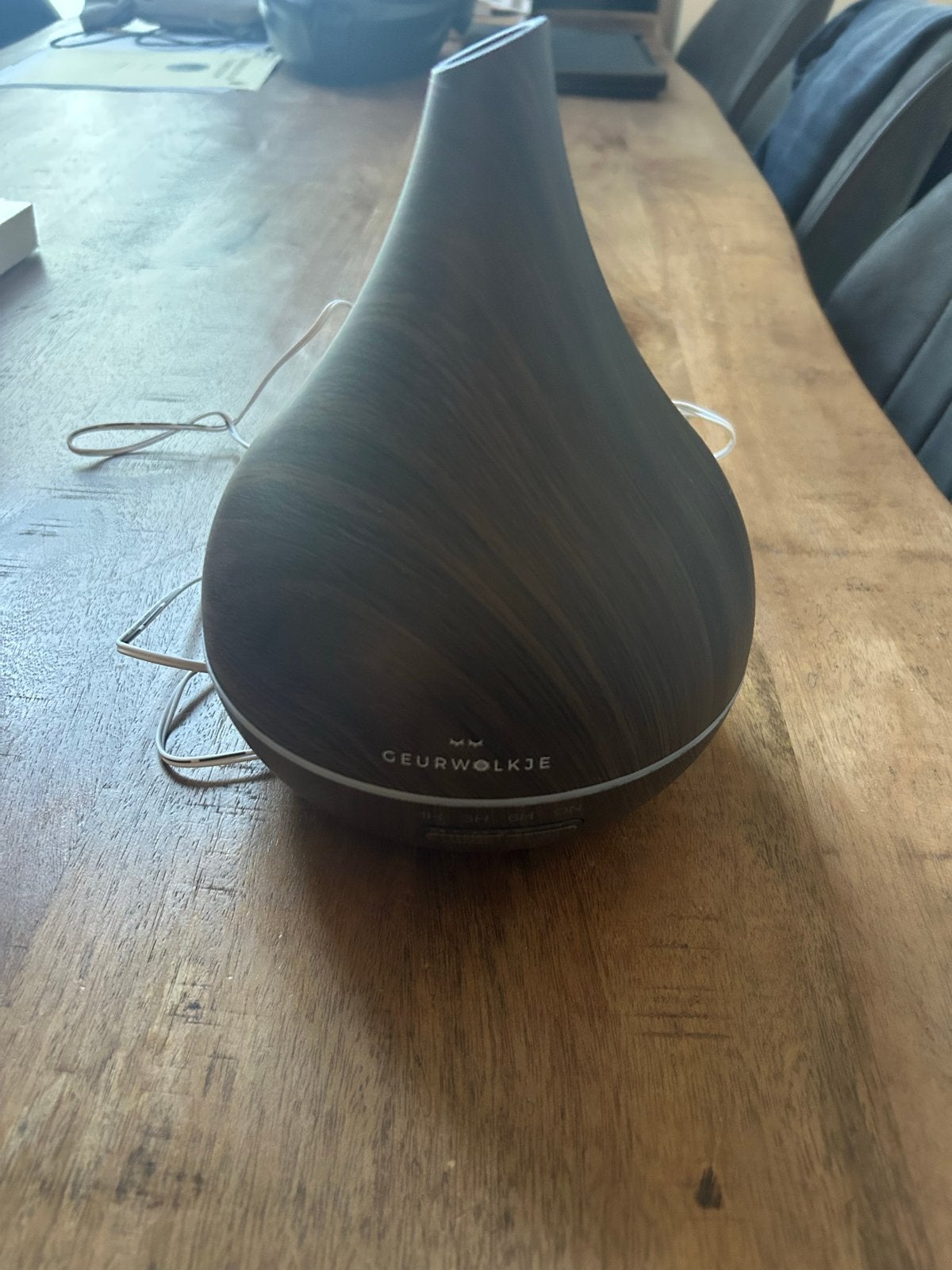 Geurwolkje diffuser met etherische oliën en zakje, Kunststof, Ophalen of Verzenden, Zo goed als nieuw, Modern