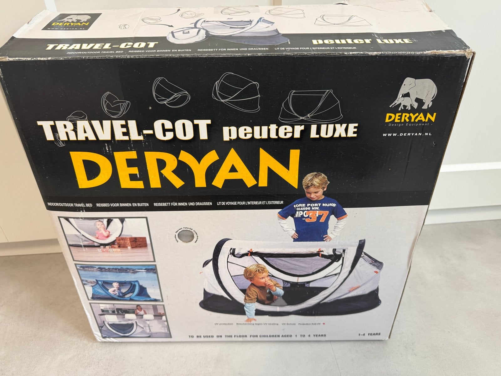 Deryan Travel-Cot Peuter Luxe Reisbedje - nieuw, Kinderen en Baby's, Babywiegjes en Ledikanten, Ophalen of Verzenden, Nieuw, Reisbedje