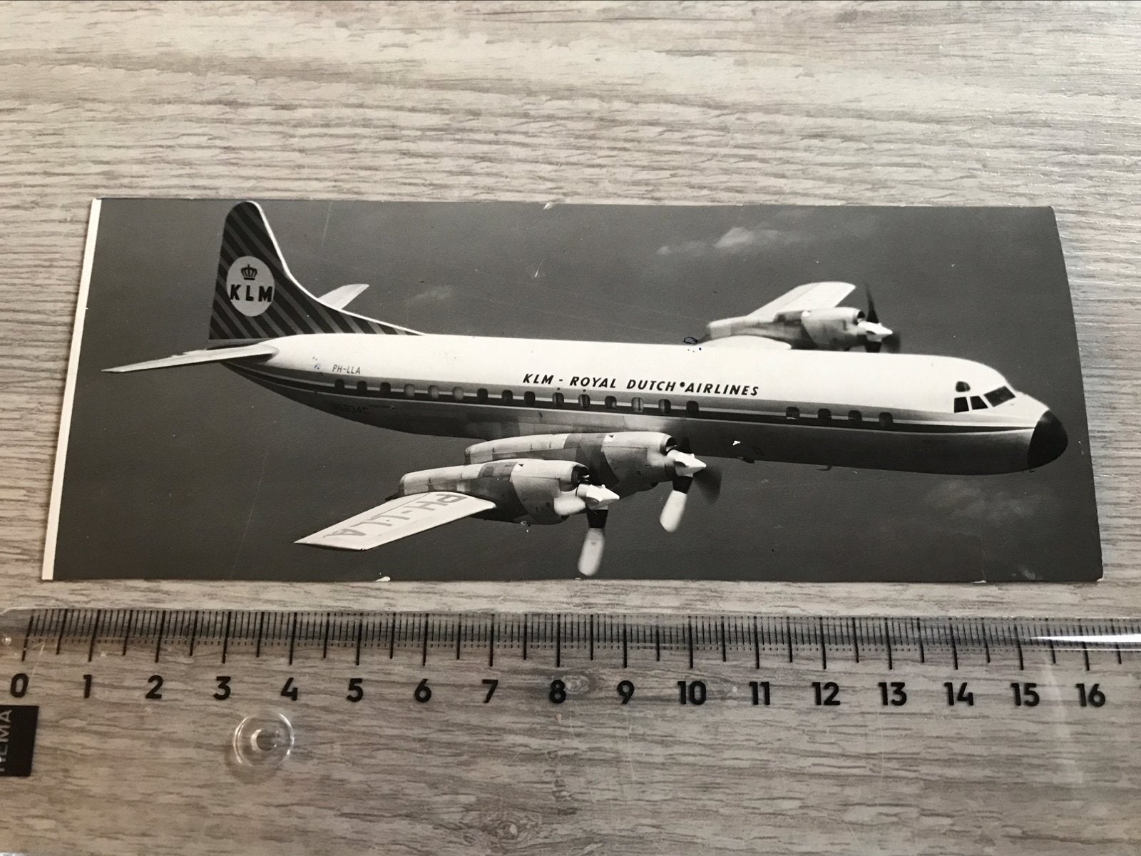 Lockheed Electra L-188 PH-LLA KLM Mercurius Luchtvaart Foto, Ophalen of Verzenden, Zo goed als nieuw, Kaart, Foto of Prent