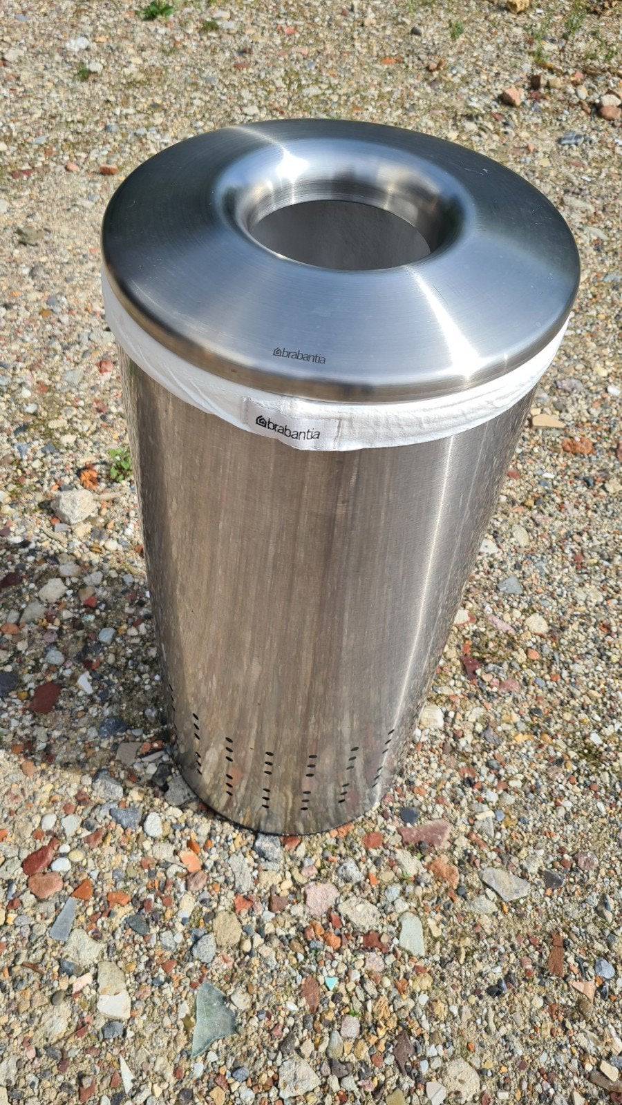 Brabantia RVS 45L wasmand /wasbox met uitneembare waszak, Huis en Inrichting, Overige kleuren, Ophalen of Verzenden, Zo goed als nieuw