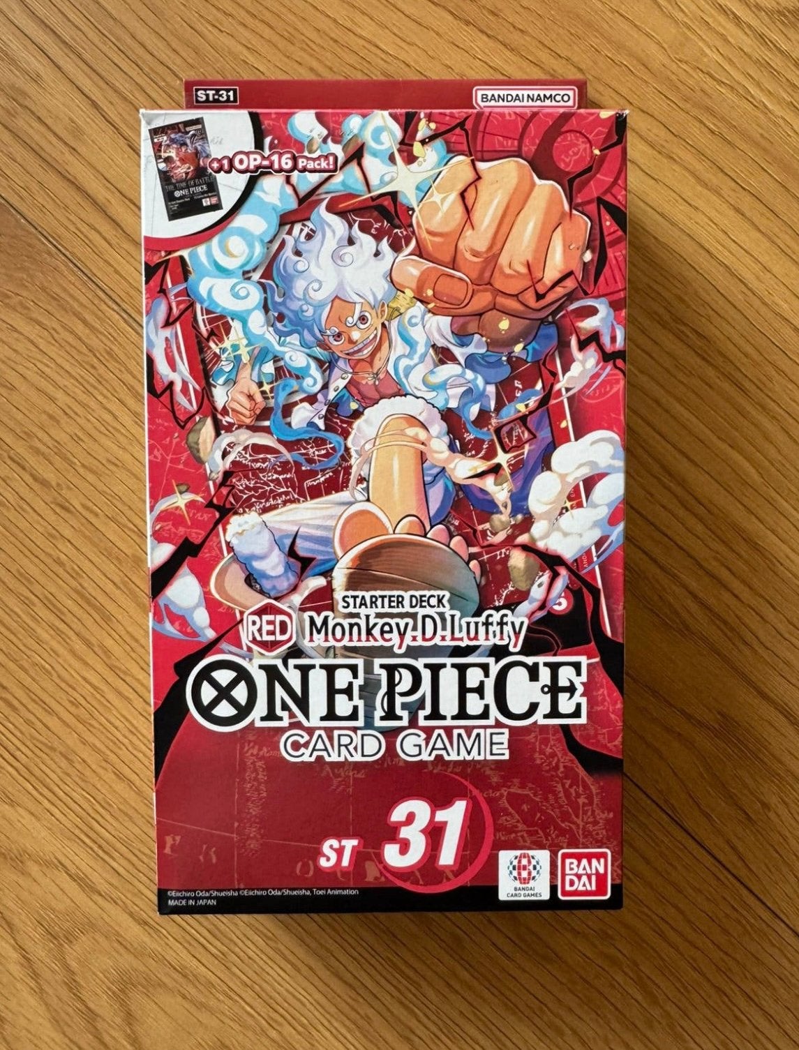 One Piece Starter Deck 31 Red Luffy ST31, Ophalen of Verzenden, Zo goed als nieuw, Meerdere kaarten, Foil