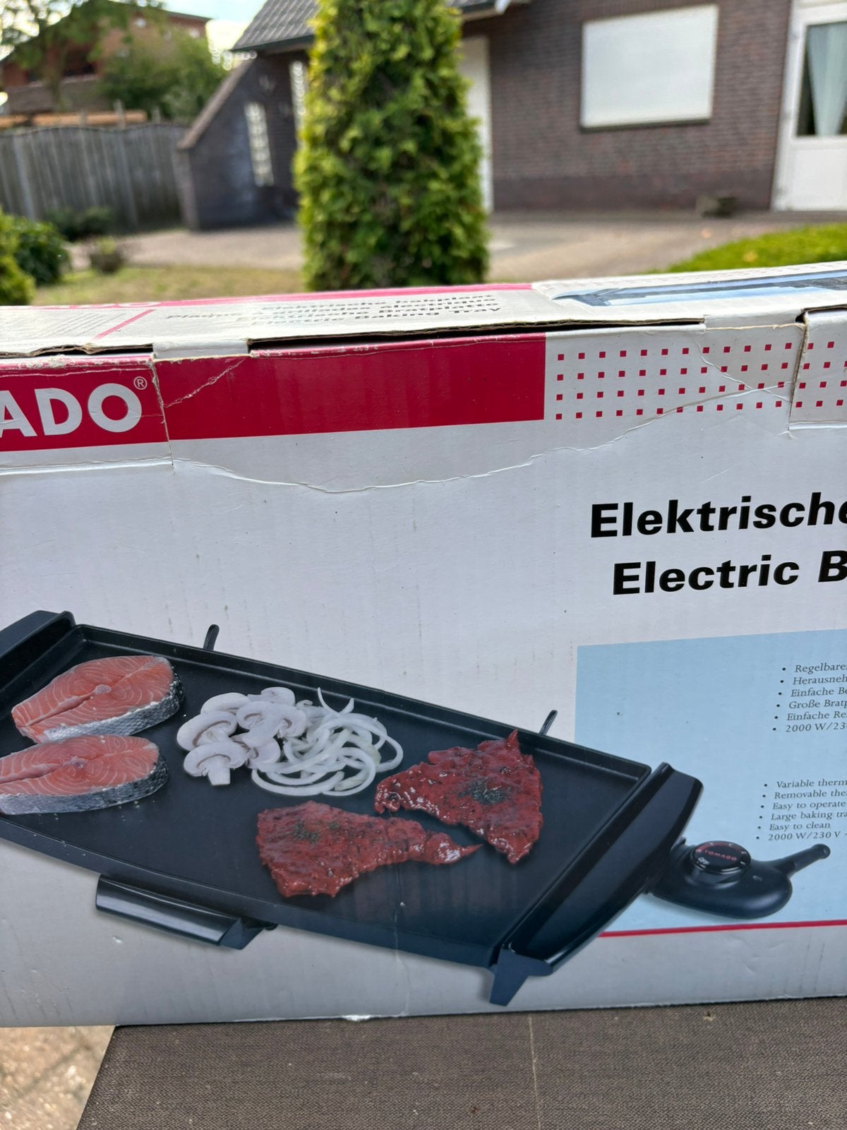 Tomado bakplaat, Ophalen, Gebruikt, Tafelgrill