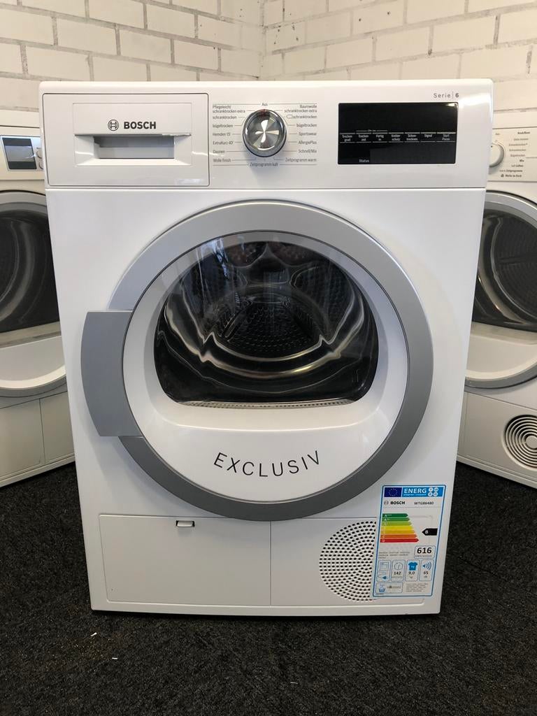 9kg Condensdroger Bosch Serie6 1 jaar jong MET GARANTIE, Ophalen, Minder dan 85 cm, Overige typen, 8 tot 10 kg