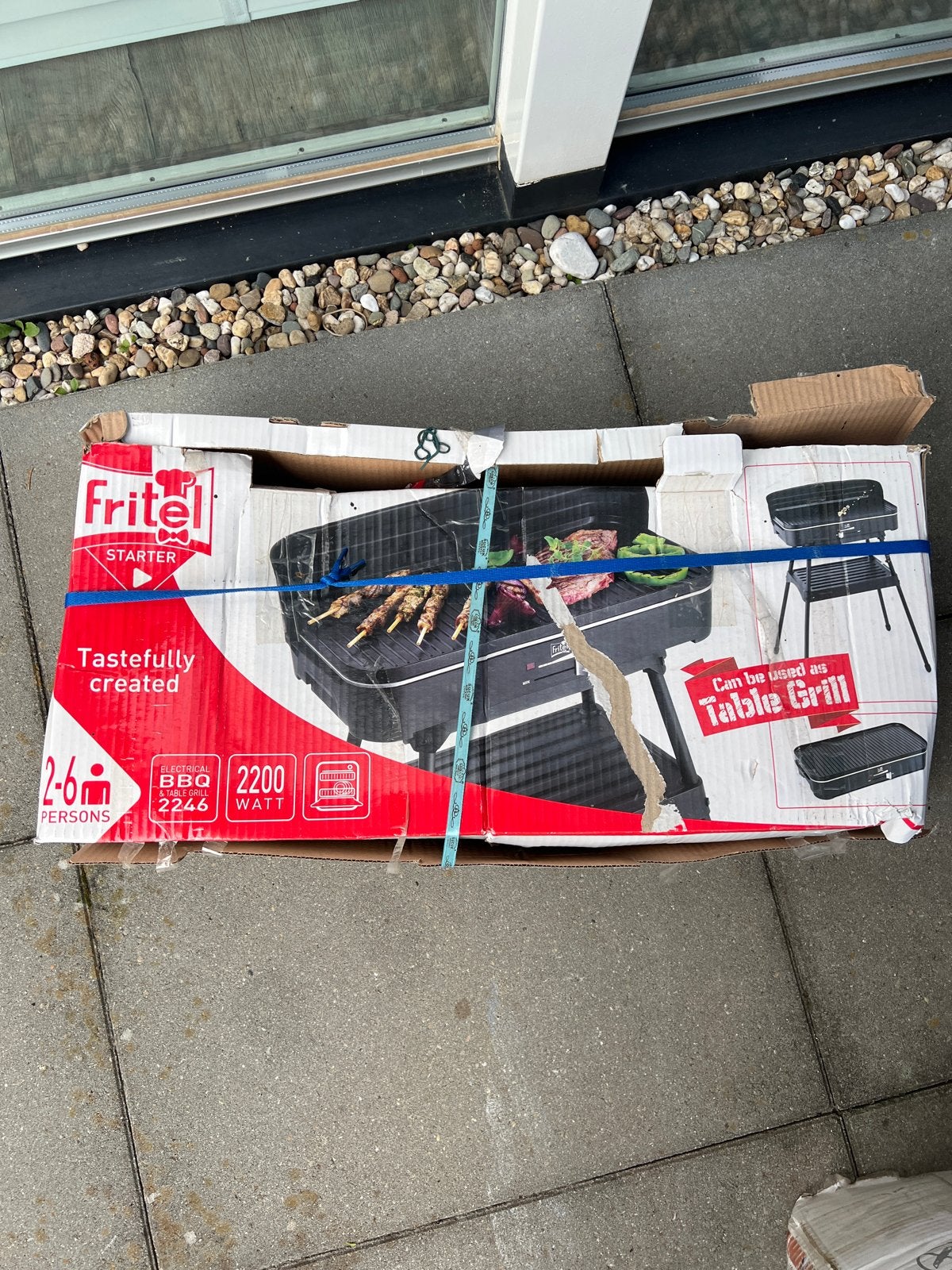 Fritel Starter BBQ / Tafelgrill - 2200 Watt, Ophalen of Verzenden, Gebruikt