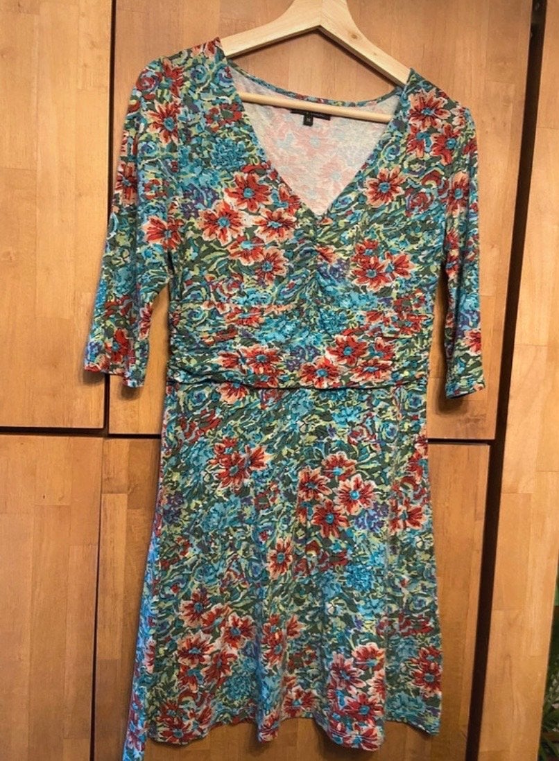 King Louie jurk met bloemenprint - Maat M, Kleding | Dames, Maat 38/40 (M), Meerkleurig, Ophalen of Verzenden, Zo goed als nieuw