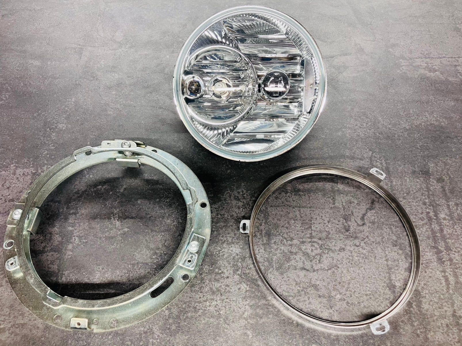 Koplamp Harley Davidson streetglide, Motoren, Ophalen, Gebruikt