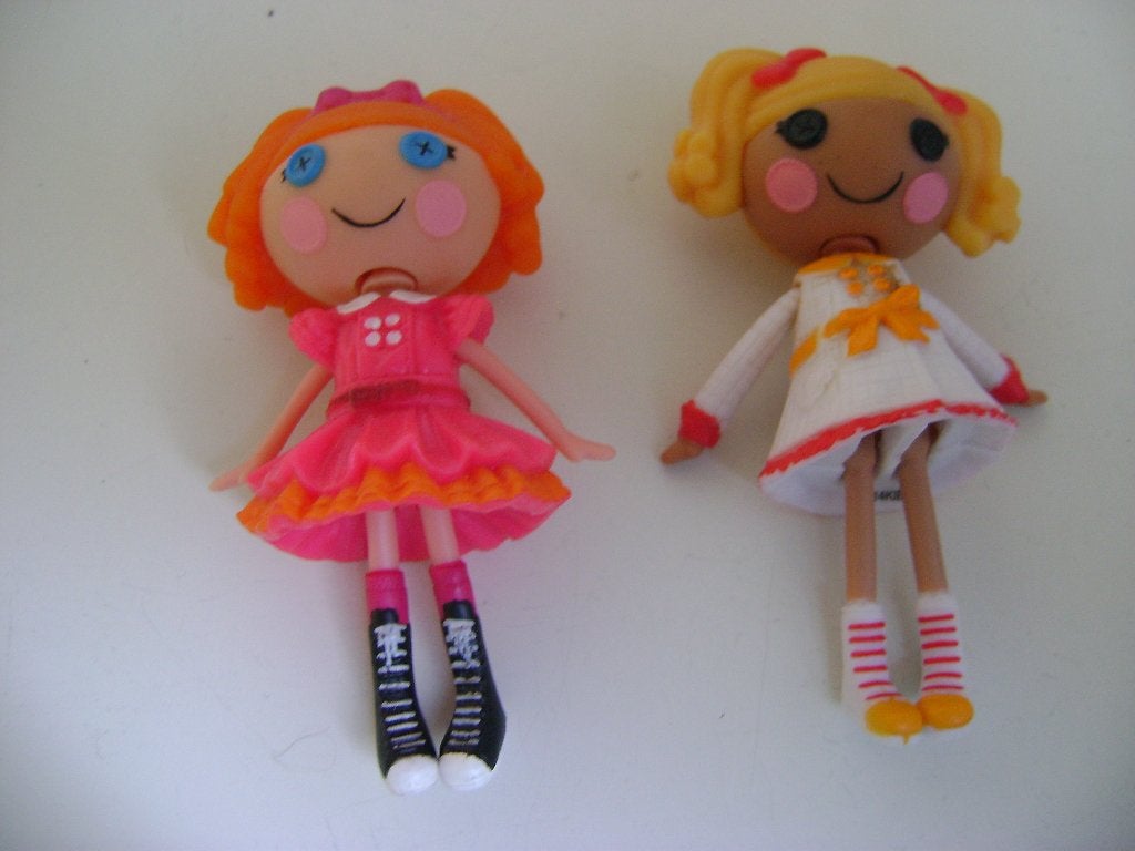2 mga popjes 7,5hoog beweegt hoofd en benen vaste kleertjes, Ophalen of Verzenden, Zo goed als nieuw, Overige typen