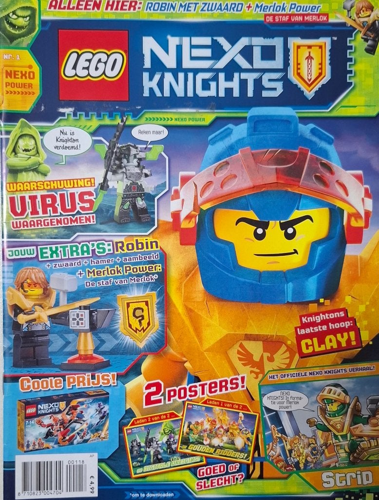 LEGO NEXO KNIGHTS nr 1 NIEUW (zonder minifiguur), Boeken, Ophalen of Verzenden, Nieuw