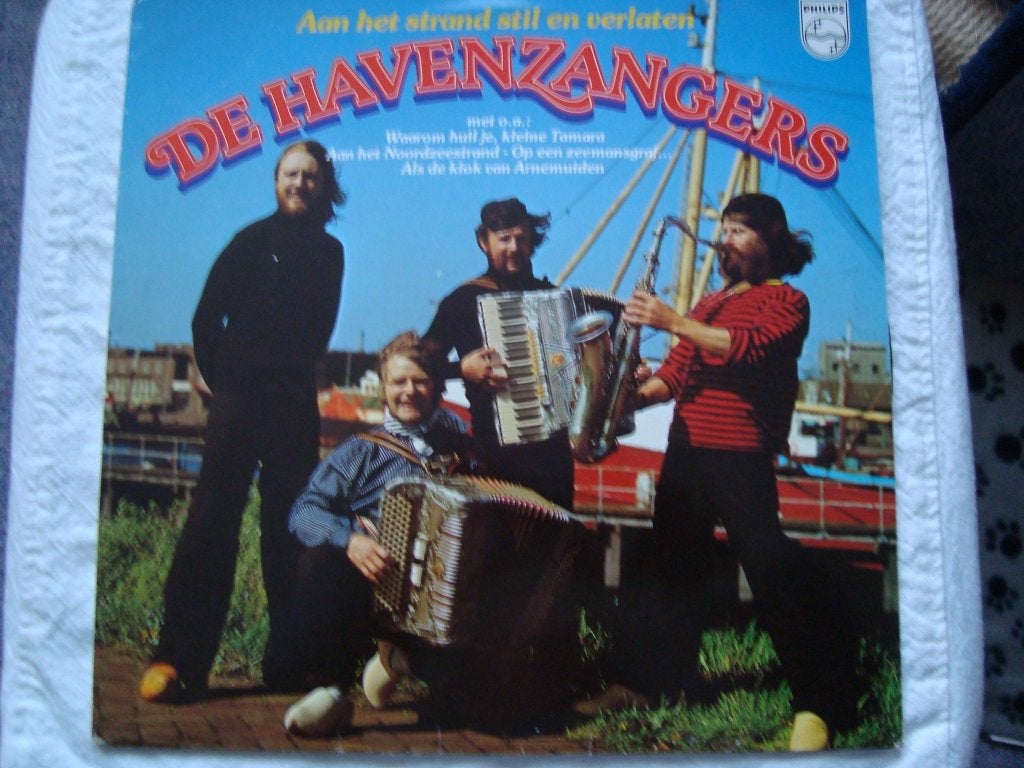 De havenzangers aan het strand stil en verlaten, Ophalen of Verzenden, Zo goed als nieuw, 12 inch, Levenslied of Smartlap