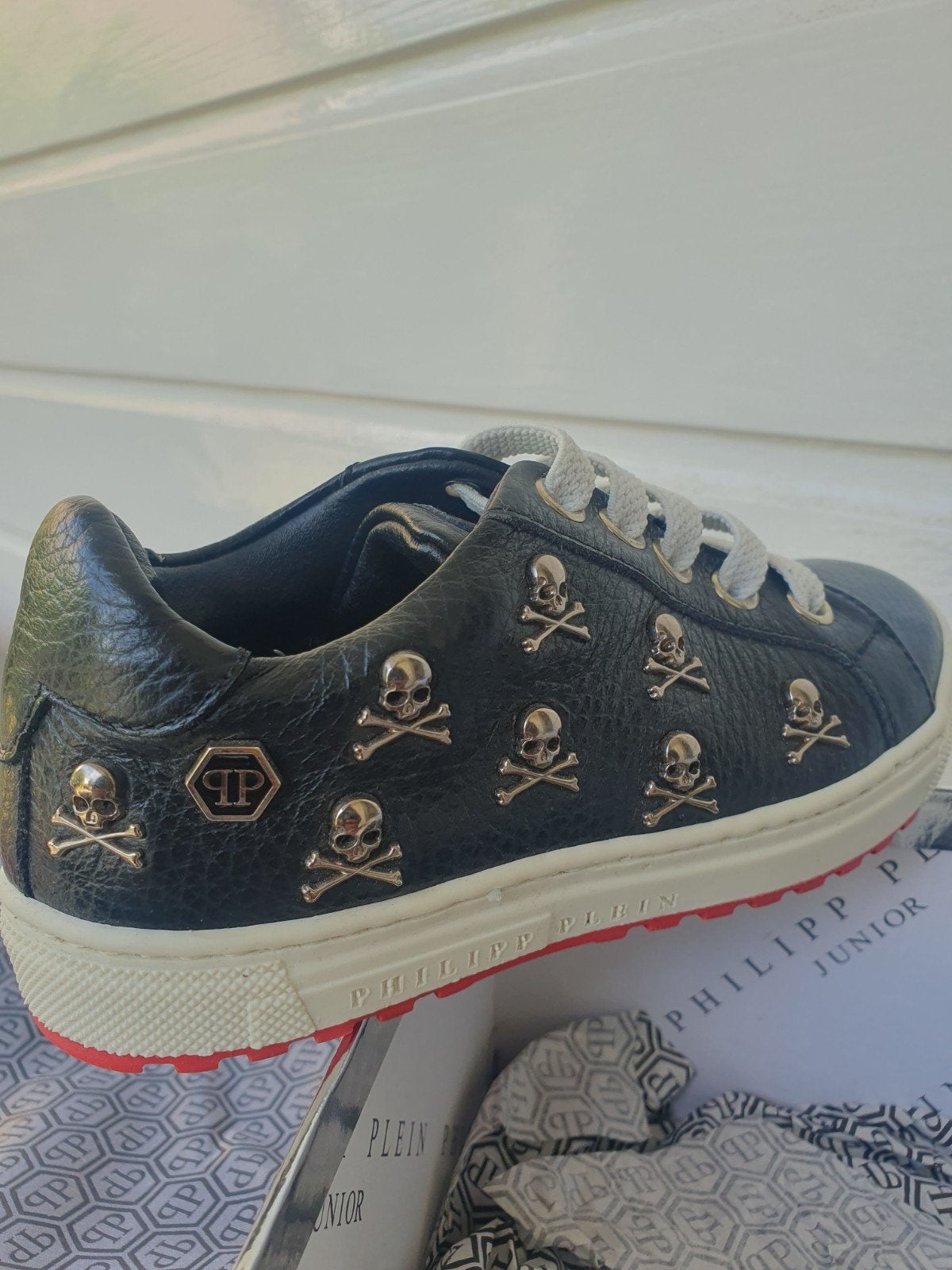 Philipp Plein Junior sneakers skulls zwart - Maat 27, Philipp Plein, Jongen of Meisje, Schoenen, Nieuw
