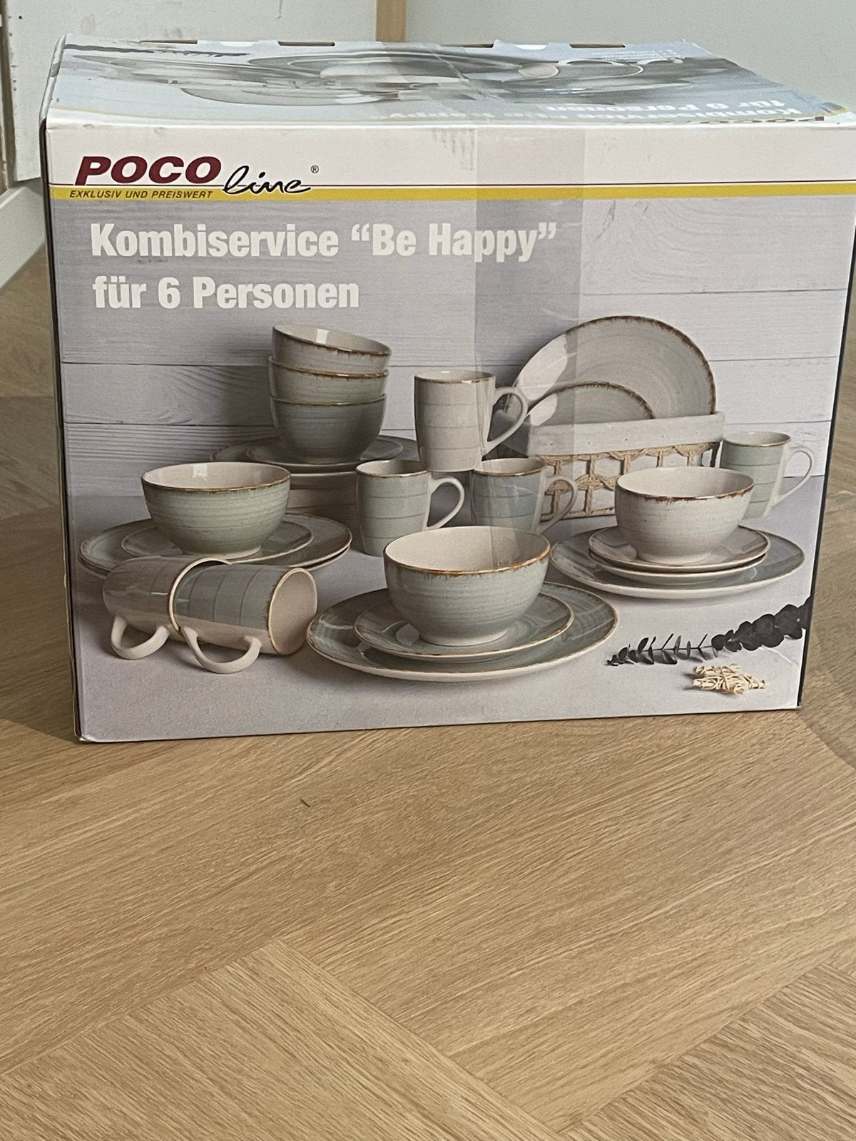 Nieuw Poco Line Kombiservice "Be Happy" servies voor 6 perso, Huis en Inrichting, Keuken | Servies, Ophalen of Verzenden, Nieuw