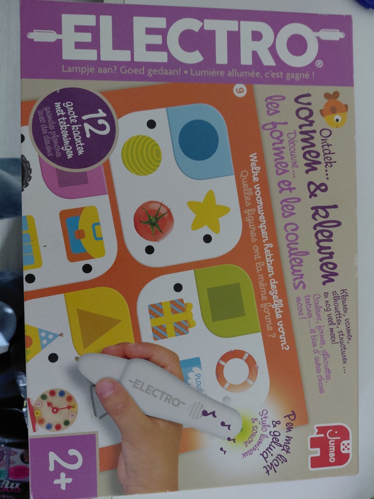 Jumbo Electro Vormen & Kleuren Educatief Spel 2+, Ophalen of Verzenden, Zo goed als nieuw, Taal en Lezen, Met licht