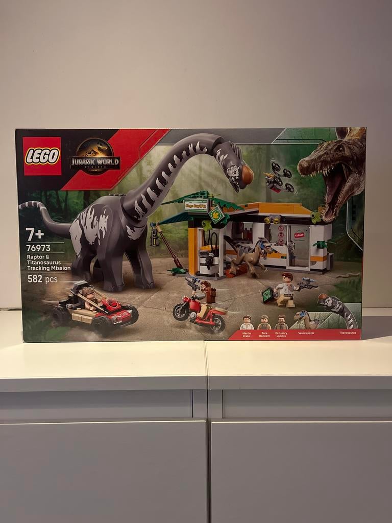 LEGO Jurassic World 76973 Raptor & T-Rex Tracking Mission, Jurassic World, Lego, Nieuw, Ophalen of Verzenden
