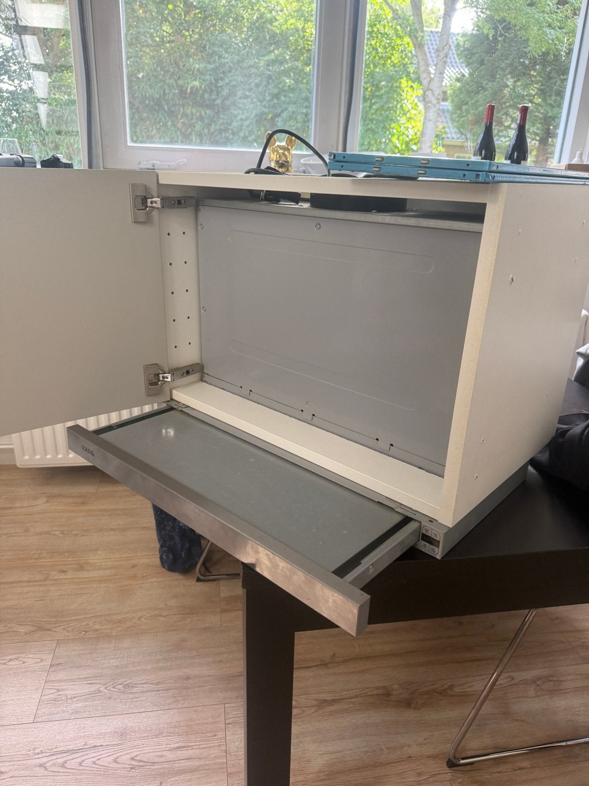 AEG DPB5650M Vlakschermkap, Ophalen, Gebruikt, Minder dan 200 m³ per uur, Inbouw