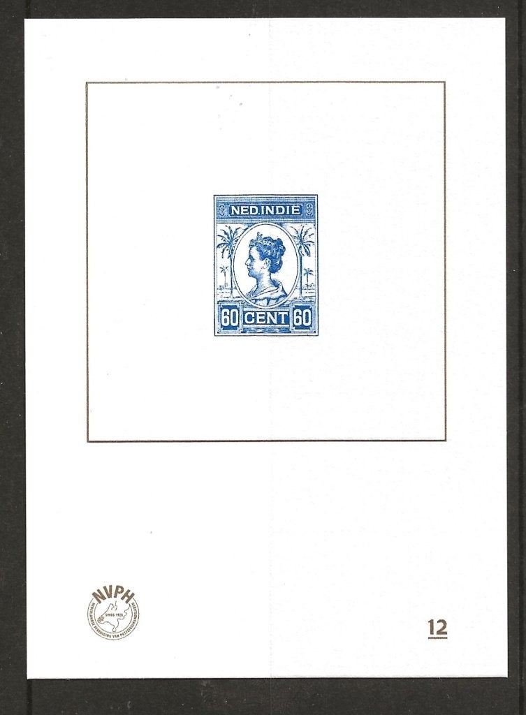 Blauwdruk nummer BD12 postfris, Ophalen of Verzenden, Postfris