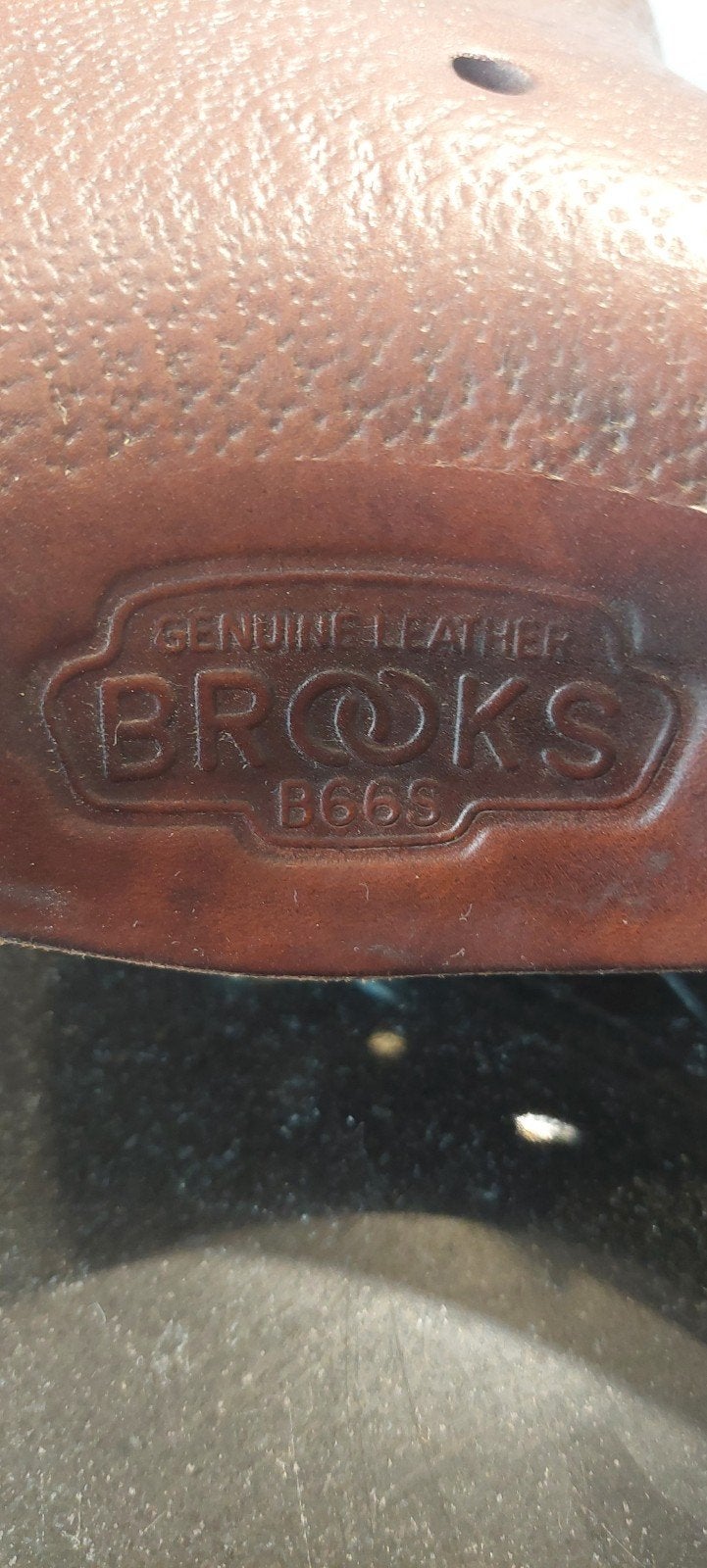 Fiets zadel brooks, Ophalen, Elektrische fiets, Leer, Zo goed als nieuw