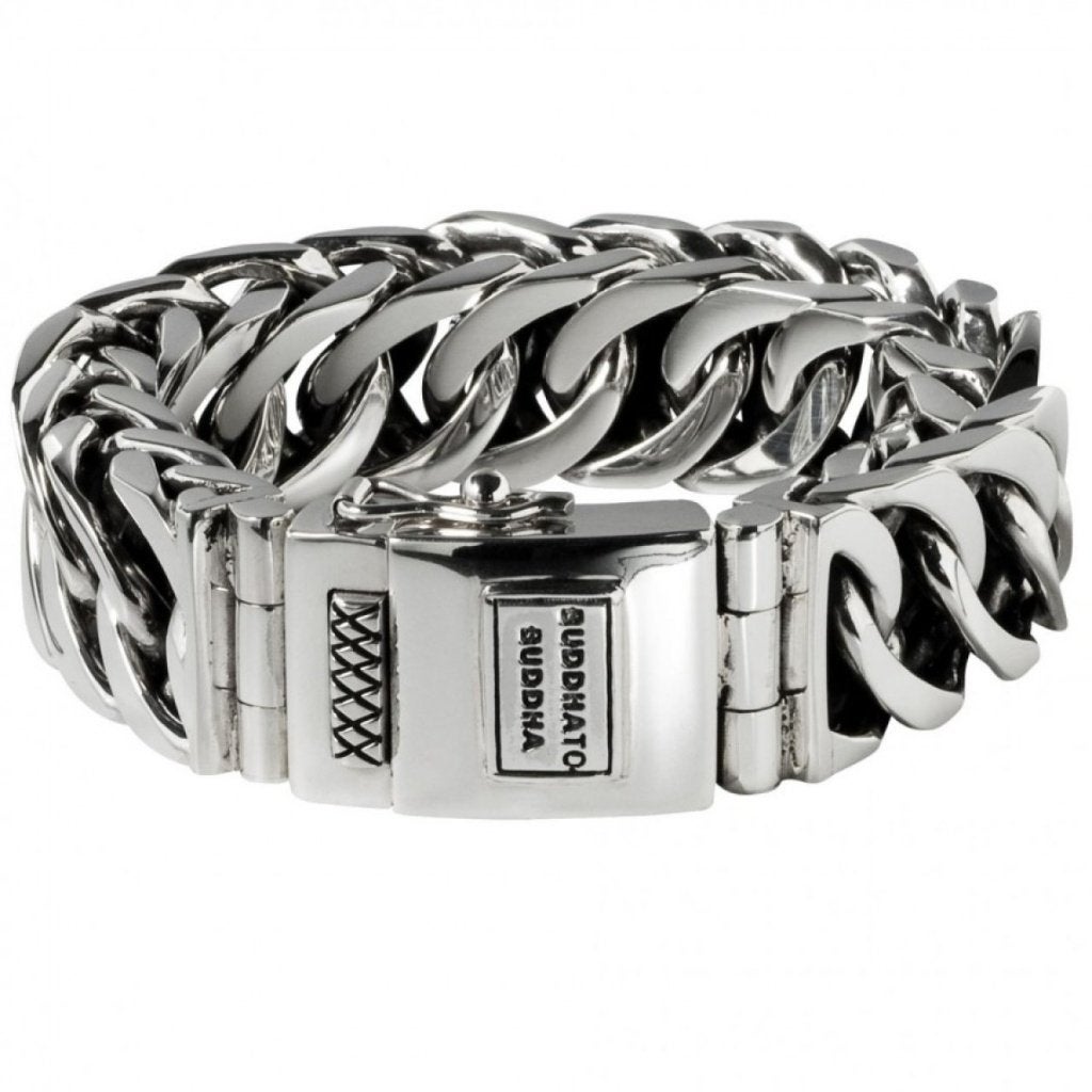Buddha to Buddha armband ESTHER BIG zilver nieuwstaat, Ophalen of Verzenden, Nieuw, Zilver, Zilver