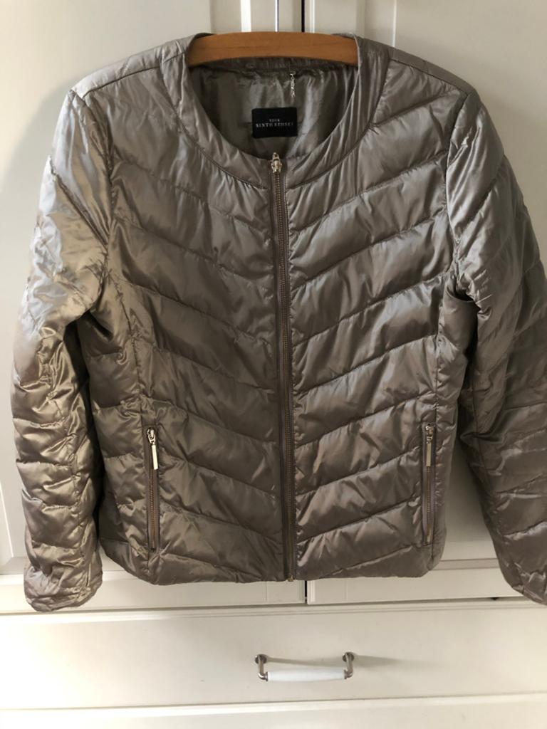 Puffer jas tussenjas champagne kleur maat 38 “””, Ophalen of Verzenden, Zo goed als nieuw, Maat 38/40 (M), Beige