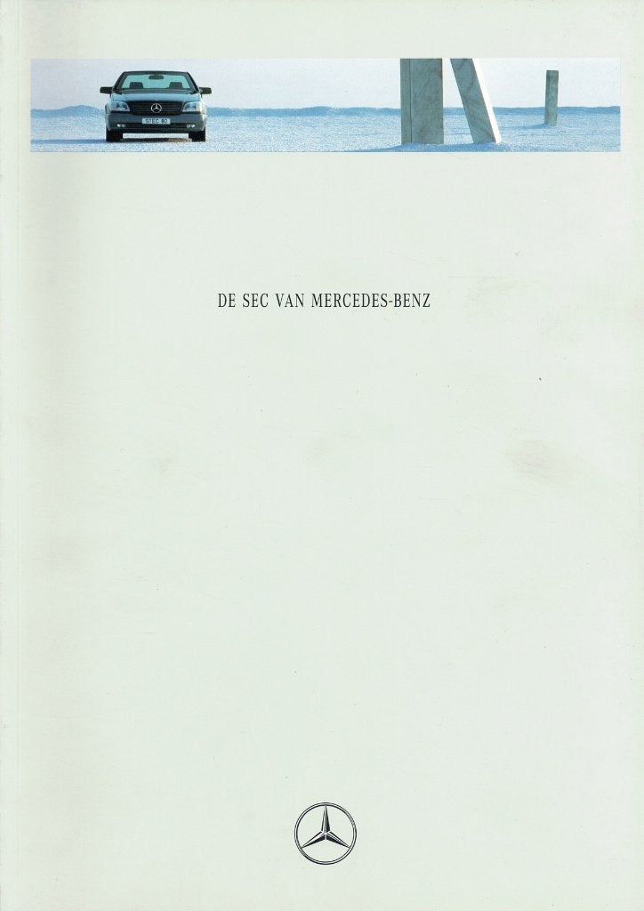Folder Mercedes-Benz SEC (500 SEC & 600 SEC - C140 - 1993), Ophalen of Verzenden, Gelezen, Mercedes