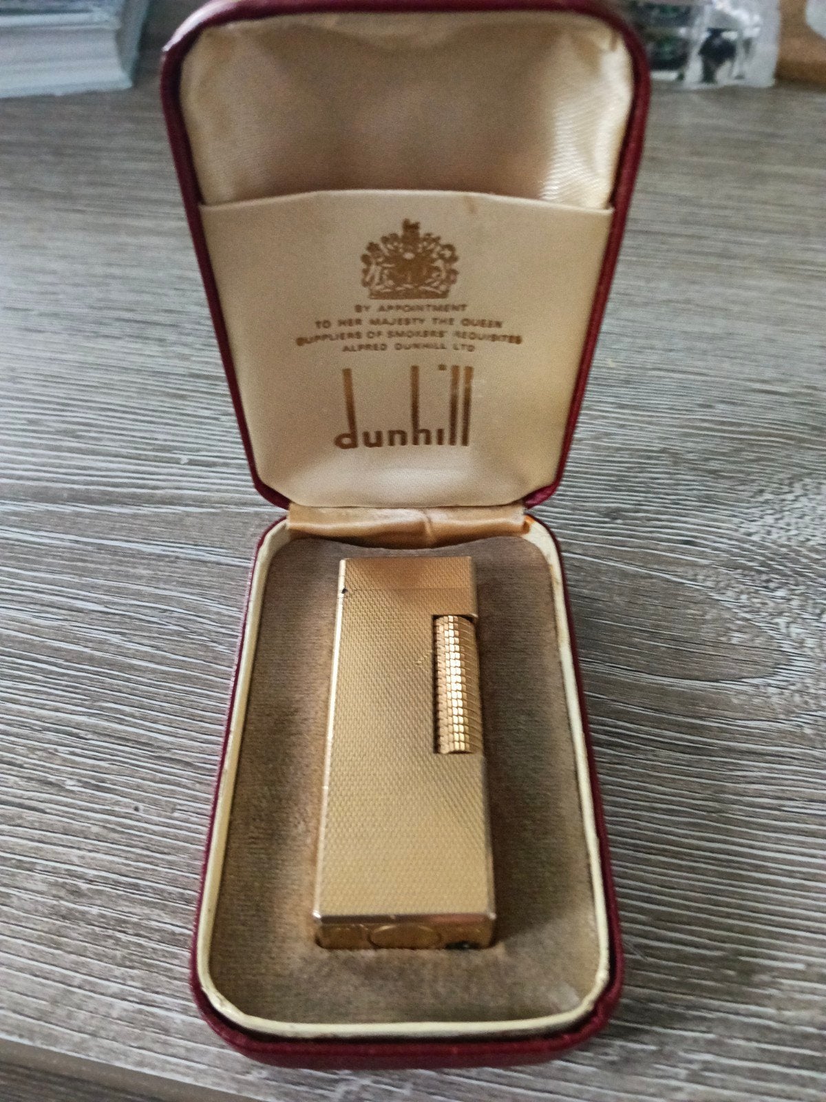 Vintage Dunhill aansteker in originele doos, Ophalen of Verzenden