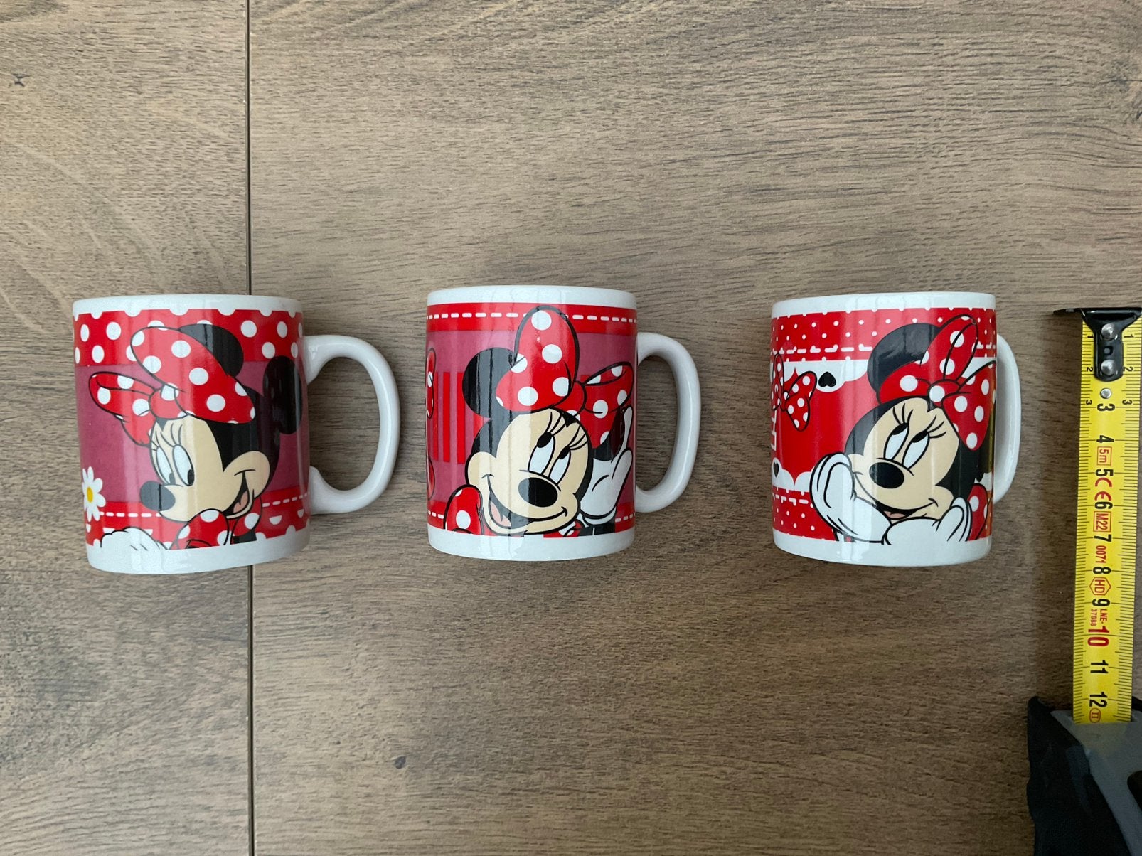 3 nieuwe zgan, geen schade, Disney Minnie Mouse kopjes, Ophalen, Mickey Mouse, Nieuw, Servies