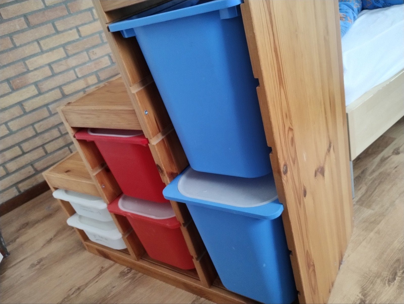 IKEA TROFAST kast compleet met bakken en afdekplaatjes, Minder dan 90 cm, Gebruikt, Kast, Ophalen of Verzenden