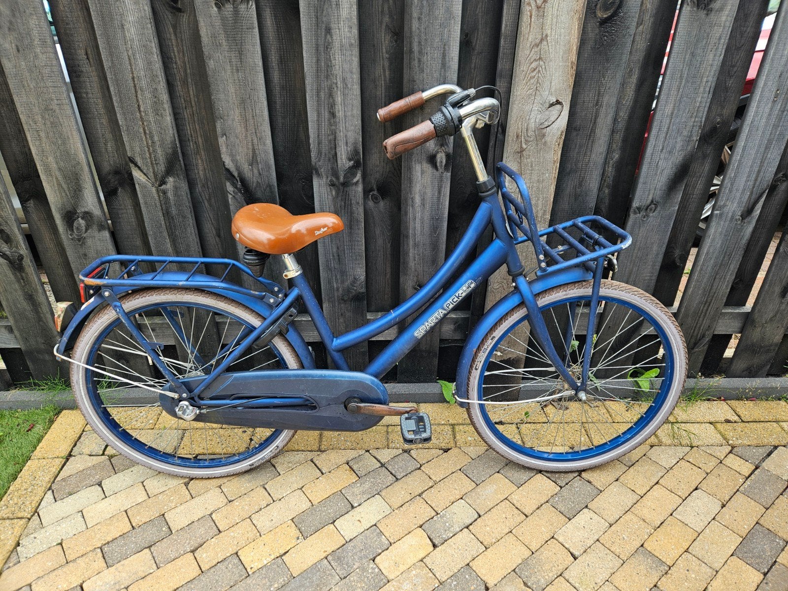 Sparta Pick-Up Meisjesfiets - Blauw, Gebruikt, Fietsen en Brommers, Fietsen | Dames | Damesfietsen, Terugtraprem, Sparta, Gebruikt