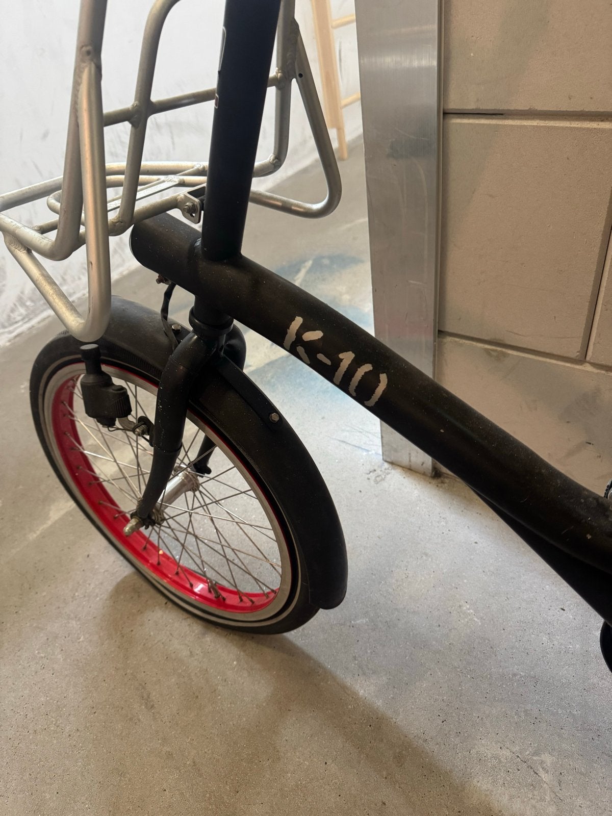 K-10 Opvouwbare Fiets met Bagagedrager, 20 inch of meer, Gebruikt, Totaal opvouwbaar, Ophalen