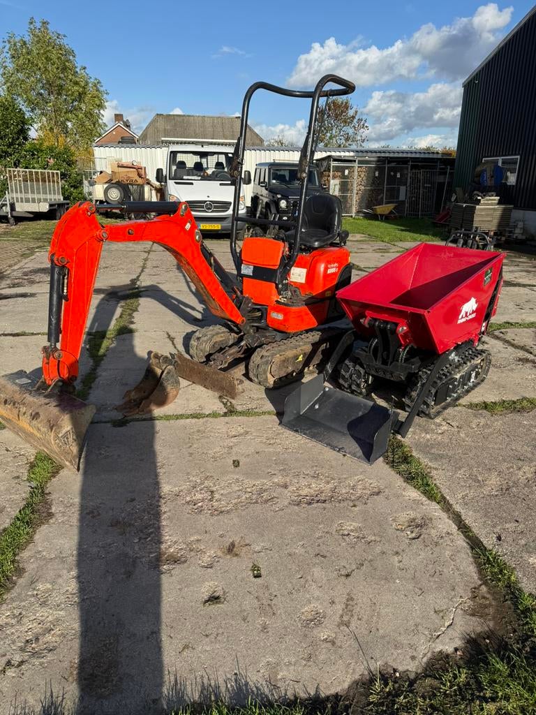 Minigraver te huur incl transport Nijmegen Wijchen Beuningen