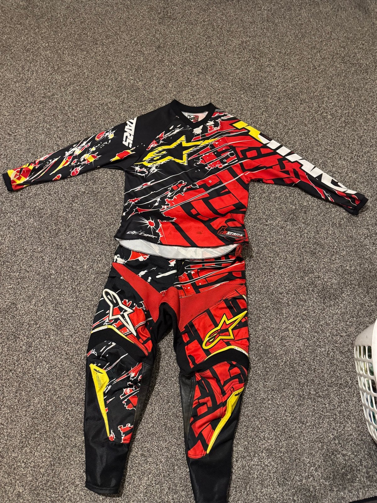 Kinder Alpinestars Motorcross Pak - Shirt en Broek, Ophalen of Verzenden, Tweedehands, Kinderen, Motorcrosskleding