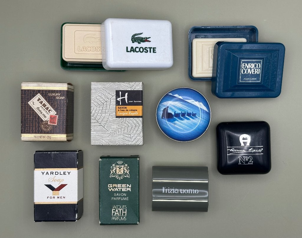 9 zeepjes heren parfummerken, Verzamelen, Verzenden, Nieuw, Toebehoren