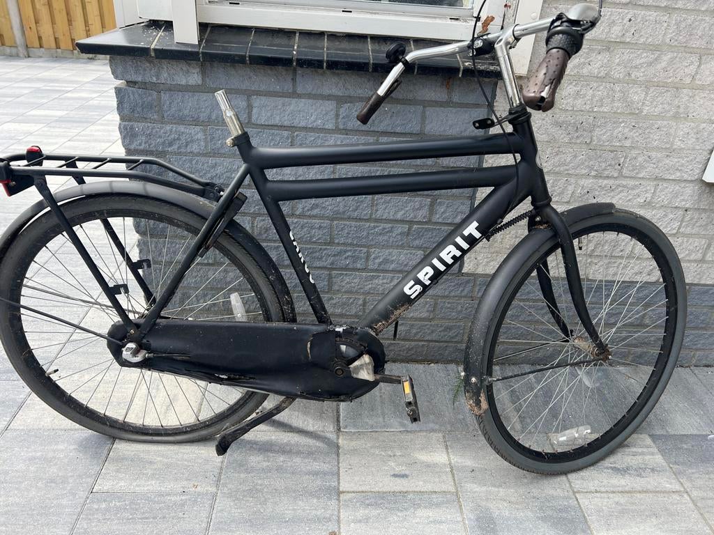Spirit Cargo fiets - Zwart, Terugtraprem, Gebruikt, Versnellingen, 53 tot 57 cm