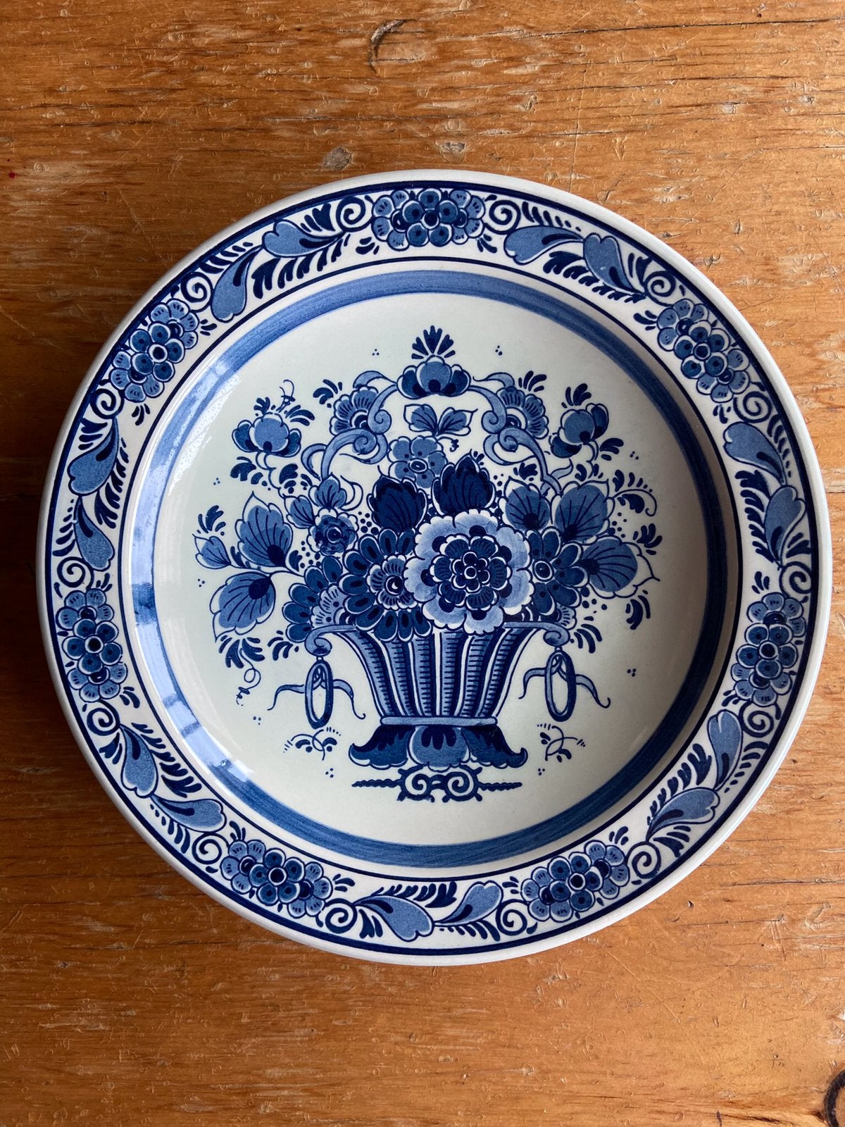 Delftsblauw bord, schaal, wandbord, Antiek en Kunst, Ophalen of Verzenden